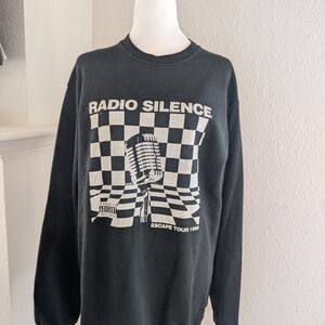 Brandy Melville Black Graphic Sweatshirt